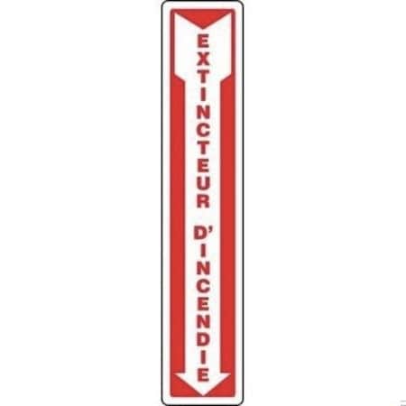 Accuform FIRE SAFETY SIGN FRENCH 24 in X 4 in FRMFXG918XT